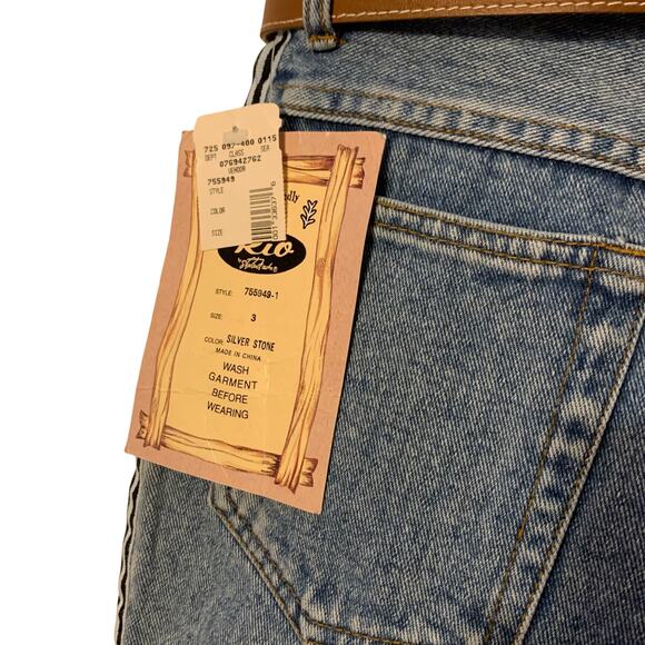 Vintage Rio High Waist Jean Shorts sz 3 NWT - Picture 5 of 8